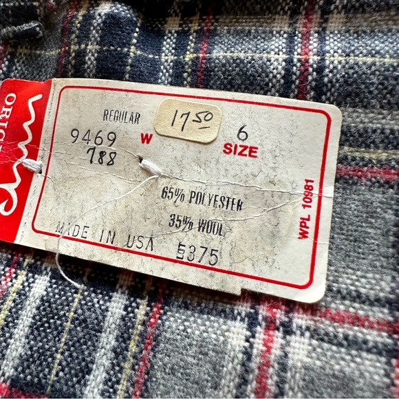 VTG 80s Retro Gray Wool Blend IMP Originals Shorts - Picture 6 of 6